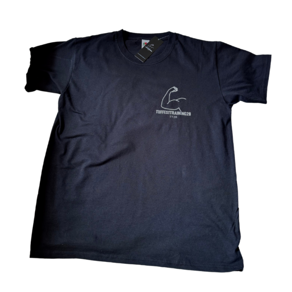 TT28 Mens Gym Workout Shirt S/S Black - Image 3