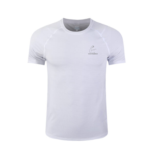 TT28 Mens Gym Workout Shirt S/S White