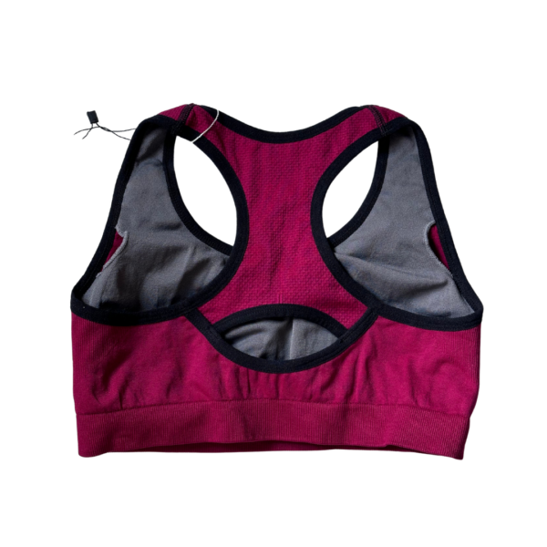 TT28 Womens Sports Bras Burgundy - Image 2