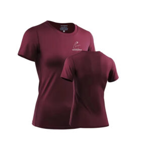 TT28 Womens Gym Training Tops Burgundy