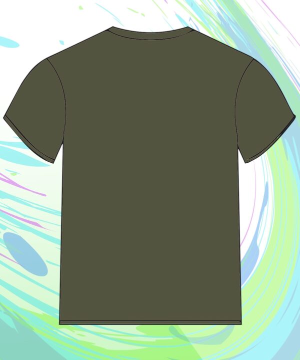 TT28 Mens Gym Workout Shirt S/S Army Green - Image 2
