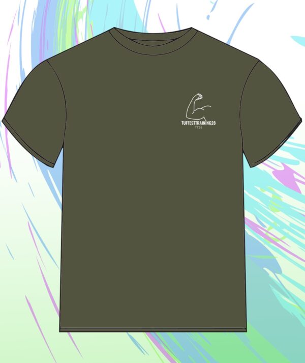 TT28 Mens Gym Workout Shirt S/S Army Green