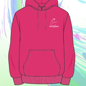 TT28 Mens Plain jumper w/ Hoodie Pink
