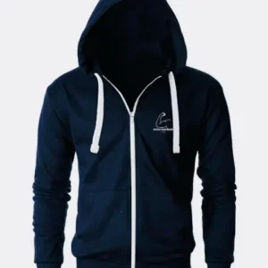 TT28 Mens Jumper w/ Zip Hoodie Navy