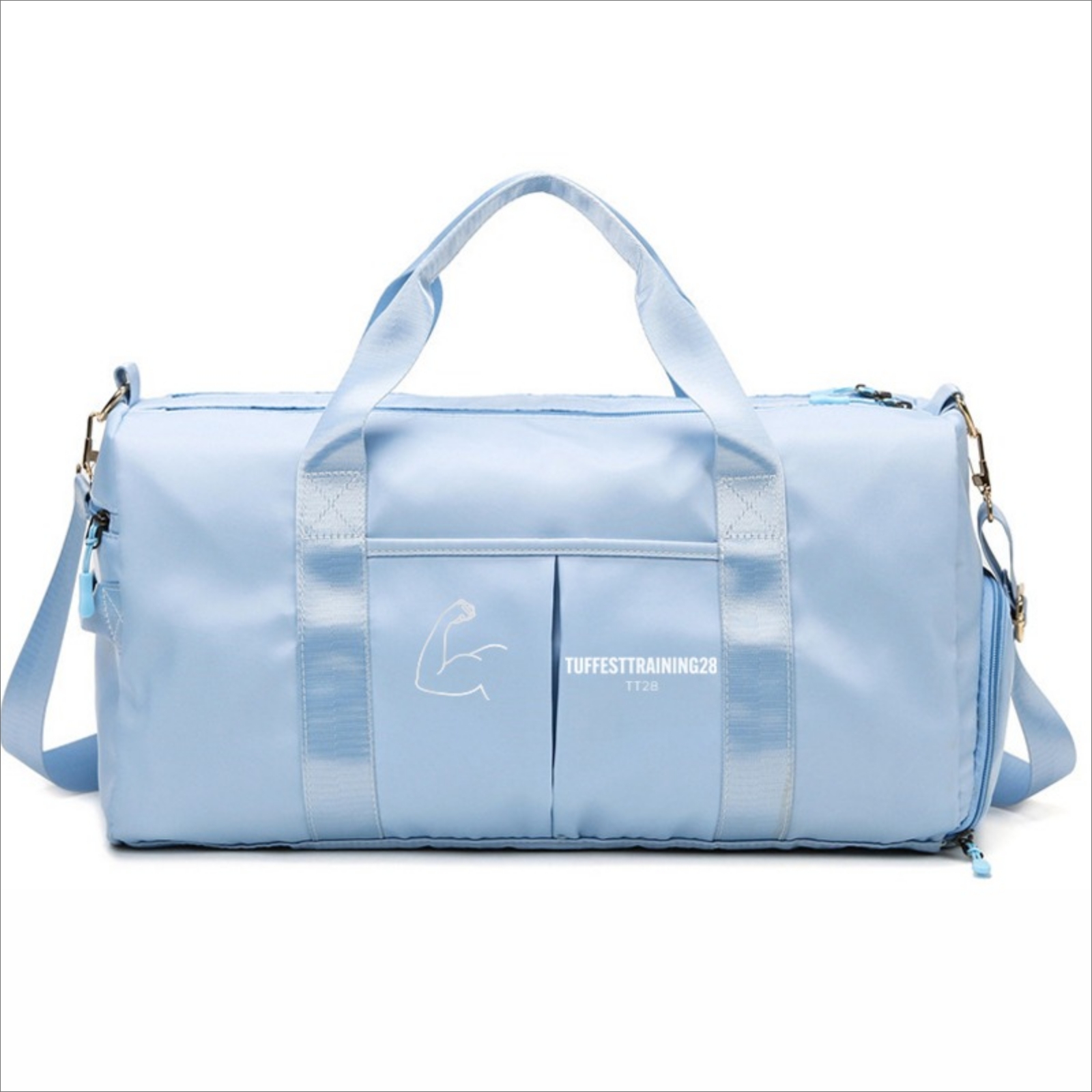 TT28  Unisex Gym Bag Light Blue