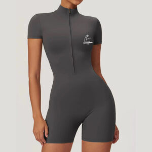 TT28 Jumpsuit Plain Shorts Dark Grey