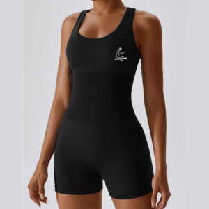 TT28 Jumpsuit Crop Shorts Black