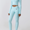 TT28 3 pc Set w/ Leggings, Sports Bra & Jacket Blue (Sky)