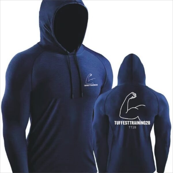 TT28 Mens Gym Shirt L/S Blue (Navy)