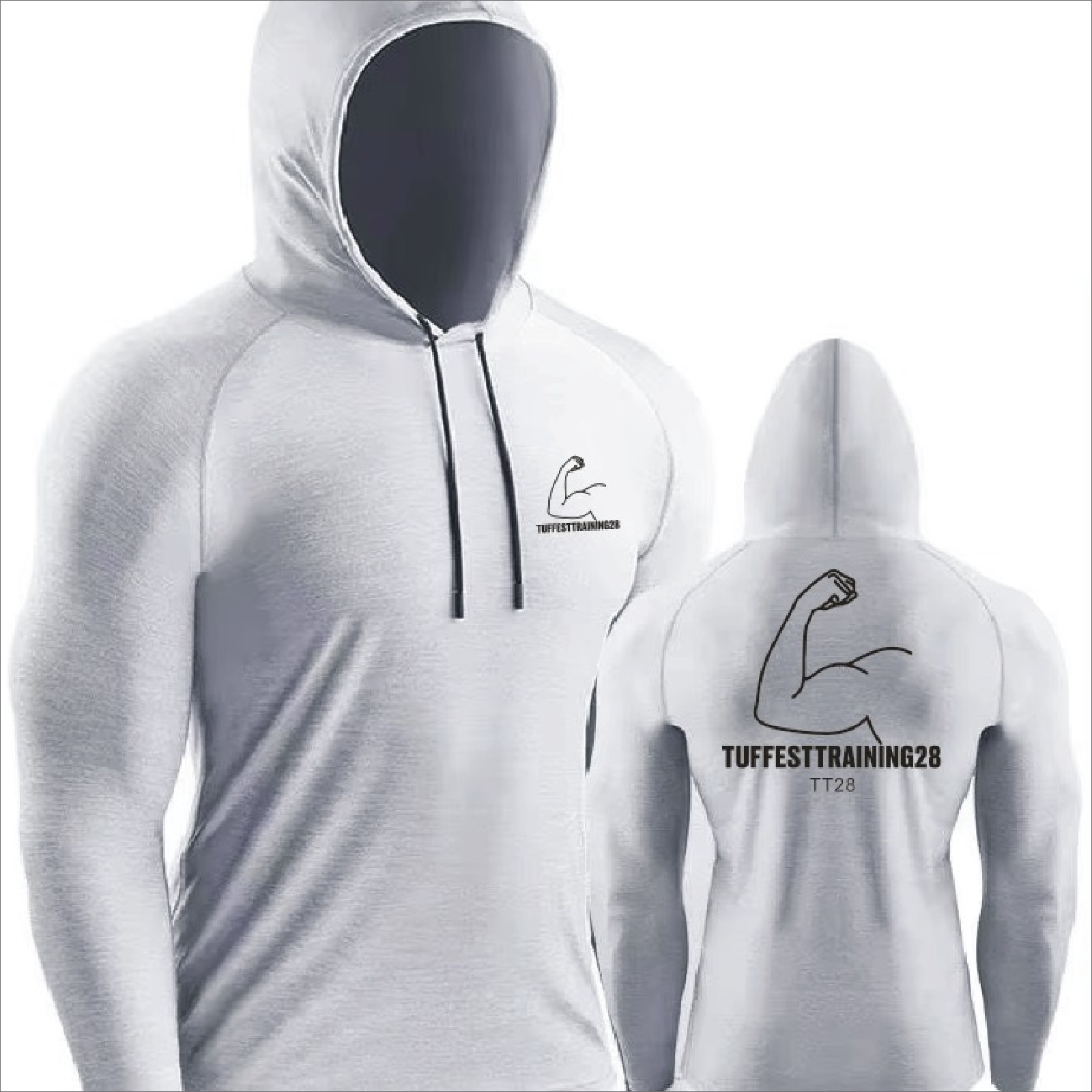 TT28 Mens Gym Shirt L/S Grey