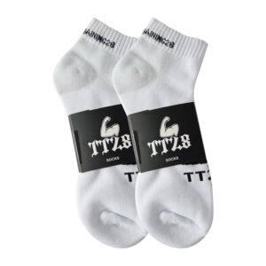 TT28 Unisex White Socks Ankle