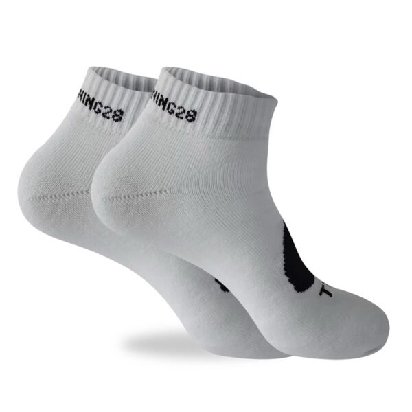 TT28 Unisex White Socks Ankle - Image 5