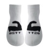 TT28 Unisex White Socks Ankle - Image 6