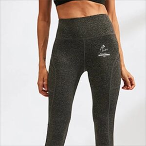 TT28 Womens 3/4 High-waist Leggings Plain/seam Grey
