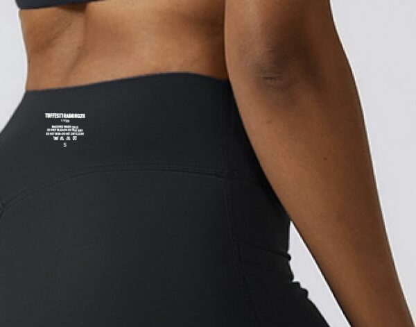 TT28 2 Pc Gym Set w/ Shorts & Sports Bra Black - Image 3