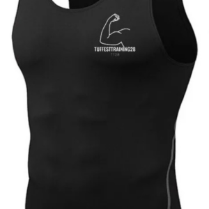 TT28 Mens Stretchy Tank Top Black