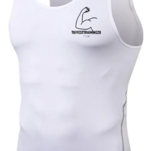 TT28 Mens Stretchy Tank Top White