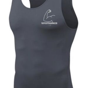 TT28 Mens Stretchy Tank Top Grey
