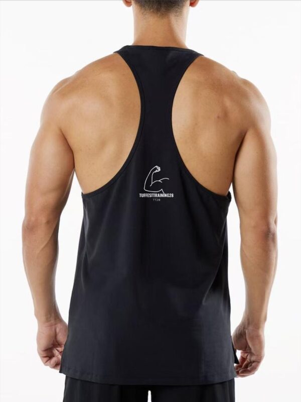 TT28 Mens Tank Top Lifting Club Black - Image 2
