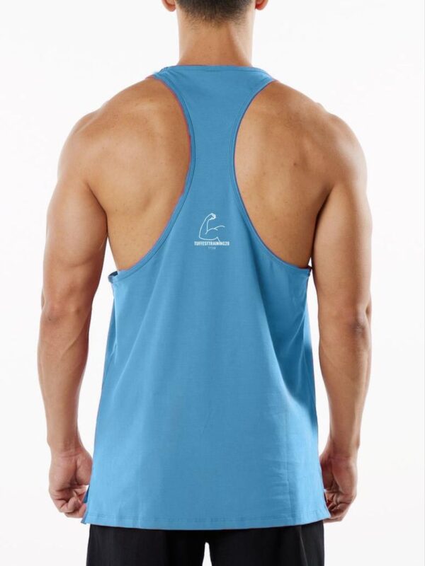 TT28 Mens Tank Top Lifting Club Blue - Image 2