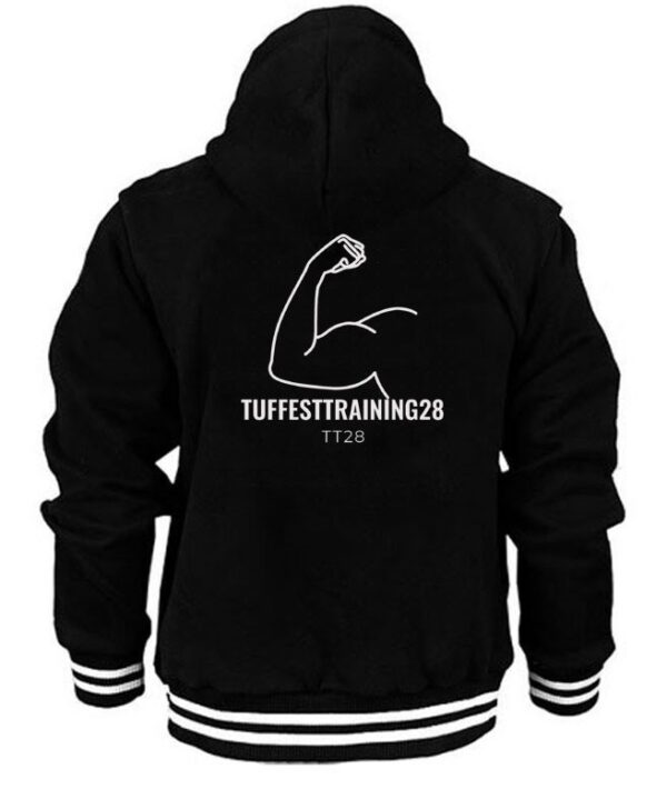 TT28 Men Jumper with Stripe (Black) - Image 2