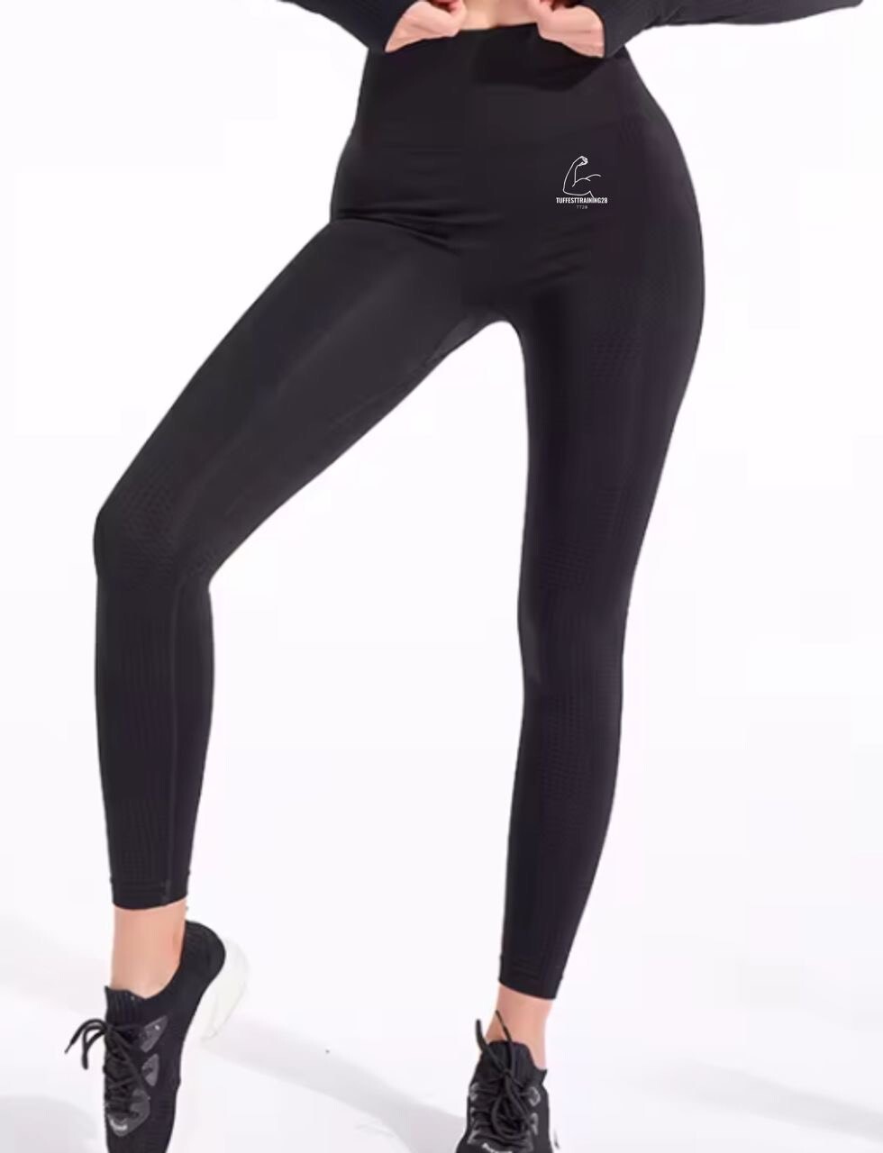 TT28 Gym Leggings Plus Size 2pc Set Black - XL