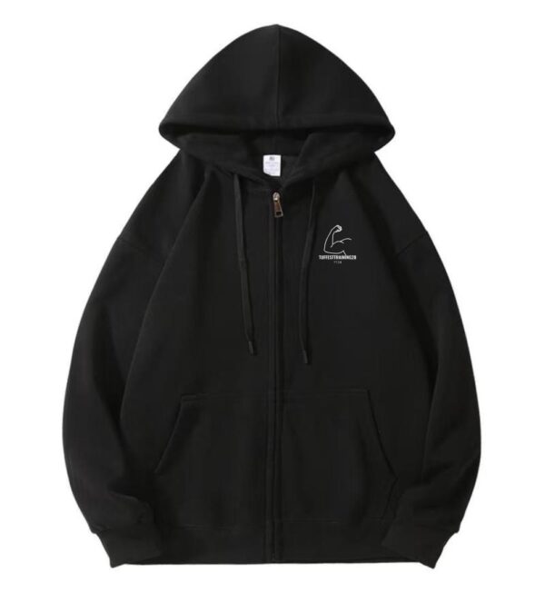 TT28 Mens Plain jumper w/ Hoodie Black
