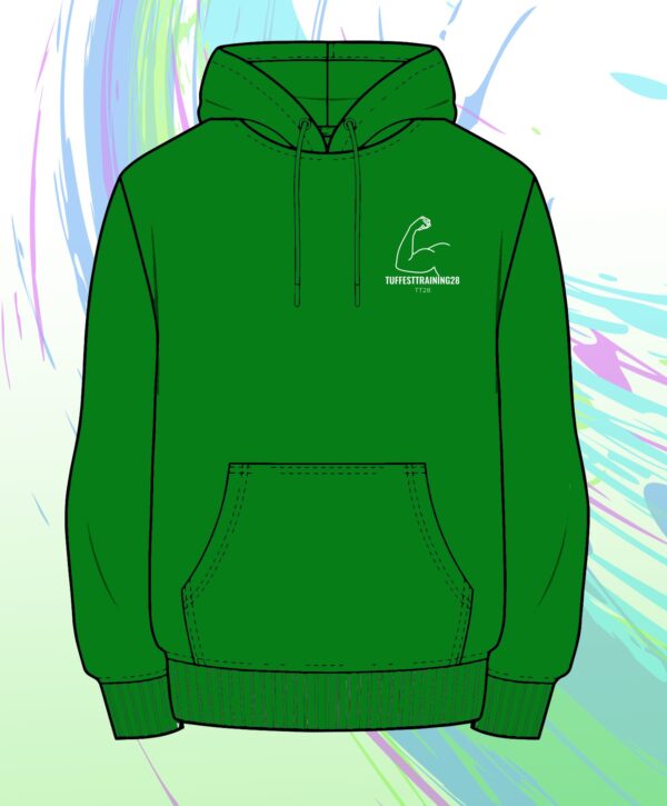 TT28 Mens Plain jumper w/ Hoodie Green