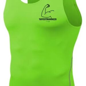 TT28 Mens Stretchy Tank Top Green