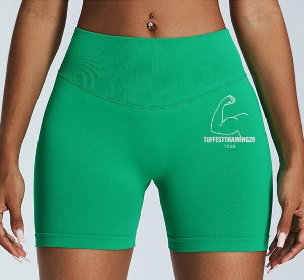 TT28 3 pcs set w leggings, Sports Bra & Shorts Green - Image 3