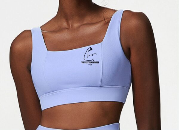 TT28 2 Pc Gym Set w/ Leggings & Sports Bra Ocean Blue - Image 3