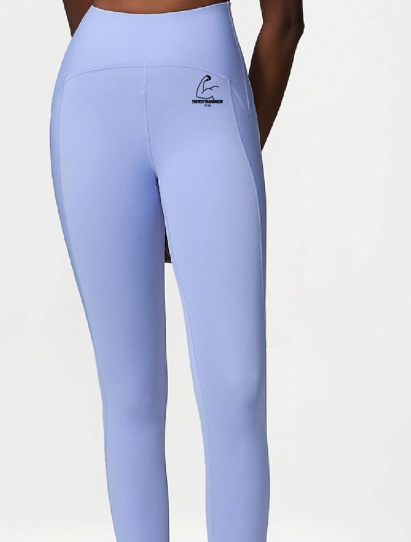 TT28 2 Pc Gym Set w/ Leggings & Sports Bra Ocean Blue - Image 2