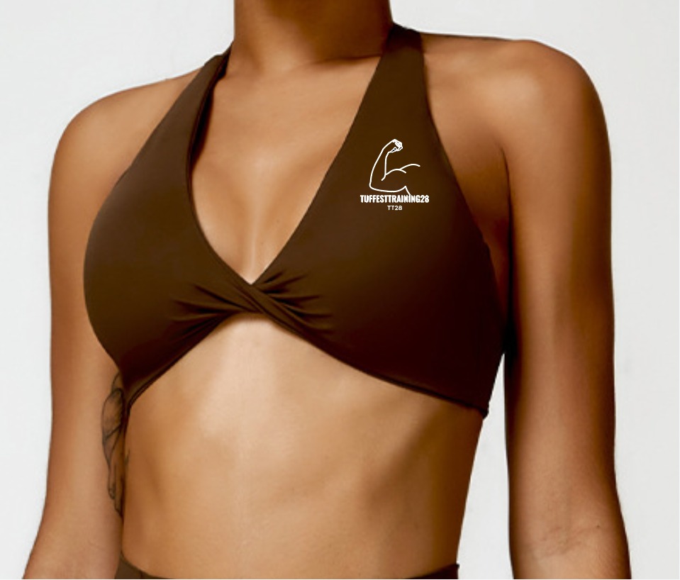 TT28 Womens Sports Bras Brown